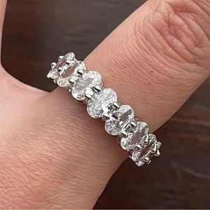 Silver Crystal Wrap Ring